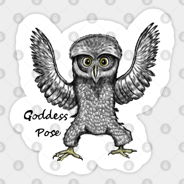 Goddess Pose Sticker by msmart